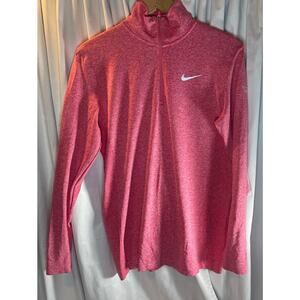 Nike Golf Dri Fit Long sleeve 1/4 zip size Large Pink -Firestone Country Club